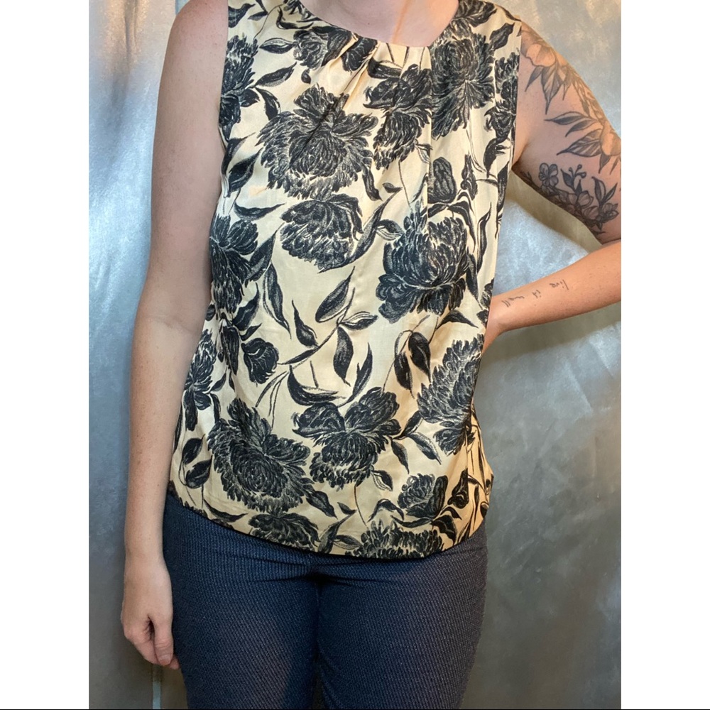 EUC Silk Floral Blouse